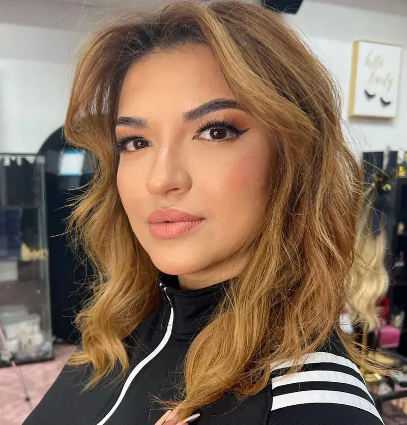 Glam makeup and hair by Wendy Nicole Artistry, New Jersey — look 3