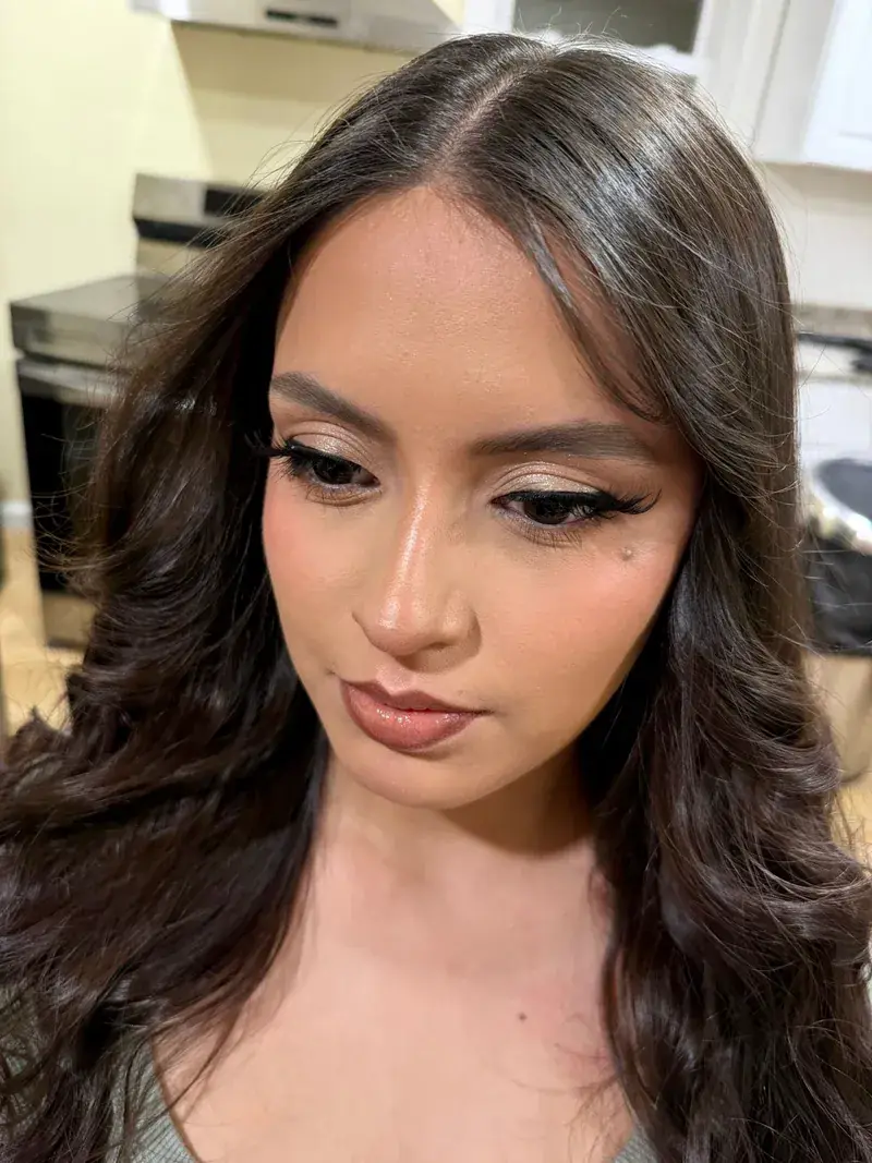 Glam makeup and hair by Wendy Nicole Artistry, New Jersey — look 5