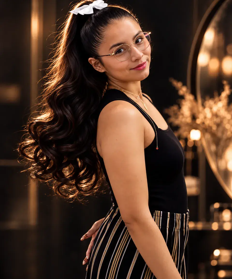 Wendy Nicole, makeup and hair artist in New Jersey, in her studio